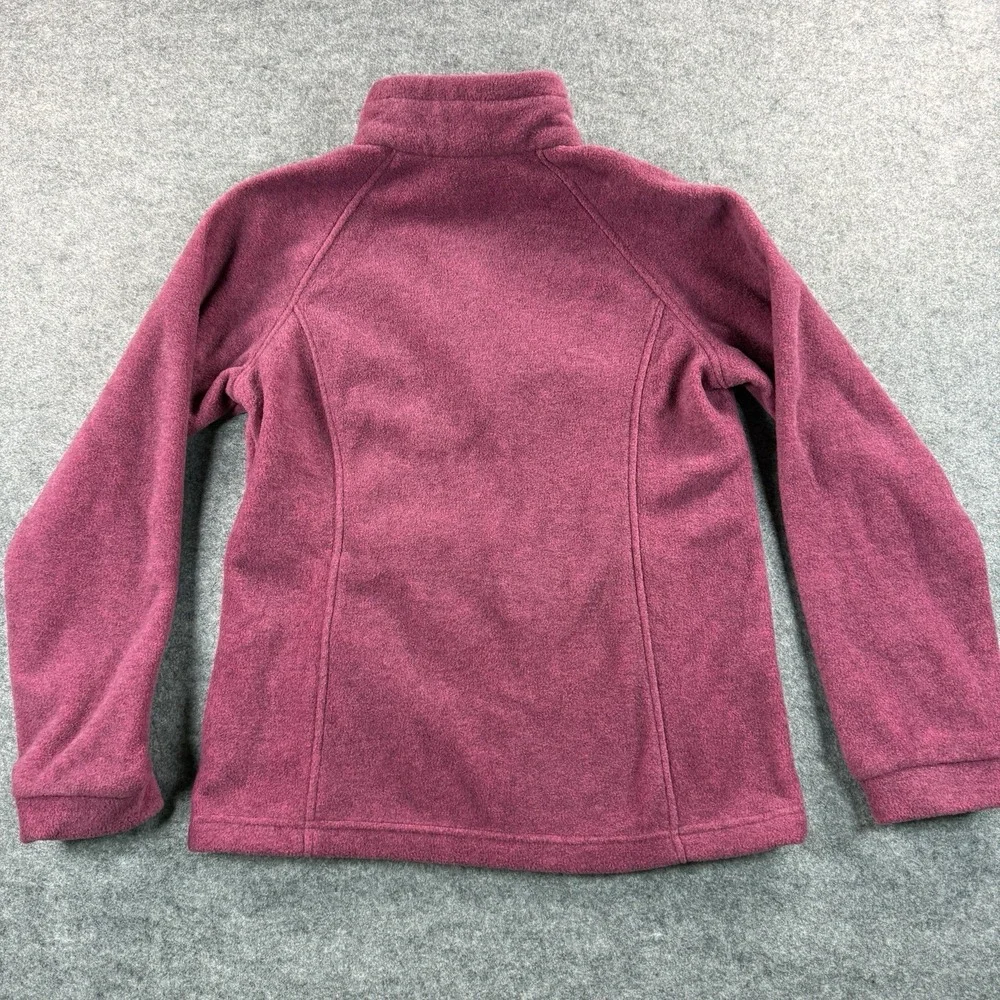 Columbia Full Zip Jacket Coat Girls‎ Youth Large Fuchsia Pink Fleece Comfort